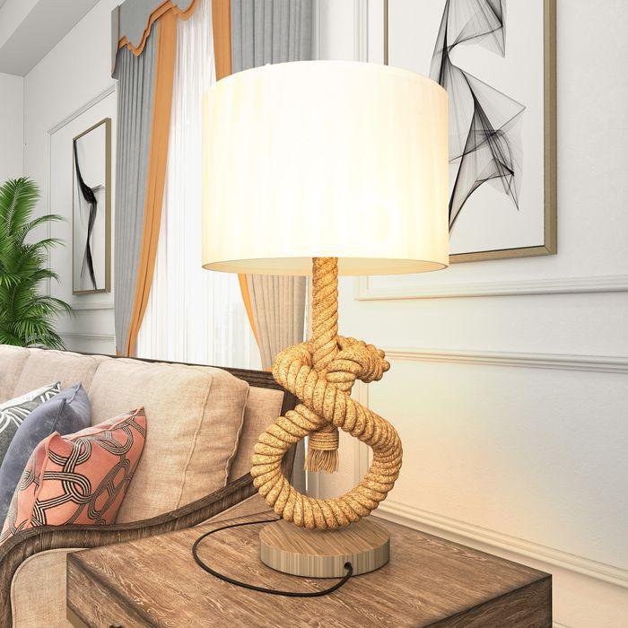 Produktbild Swisshandel24 Tischlampe LED Tischleuchte USB Aufladbar, Nachttischlampe, Lampensockel E27, cremeweiss (350 lm, E27)