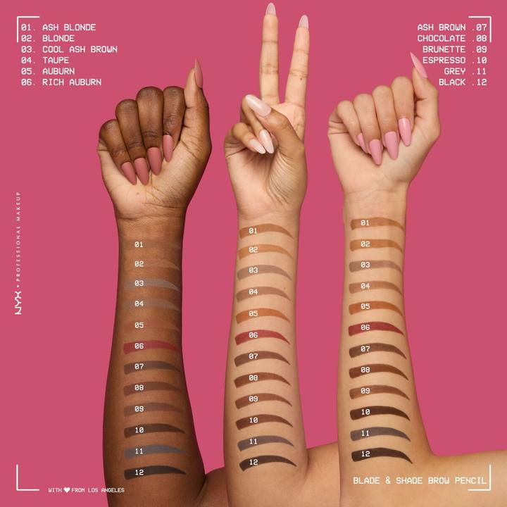 Actual product image NYX Professional Make-Up Nyx Blade & Shade (Ash Blonde, Cool Ash Brown)