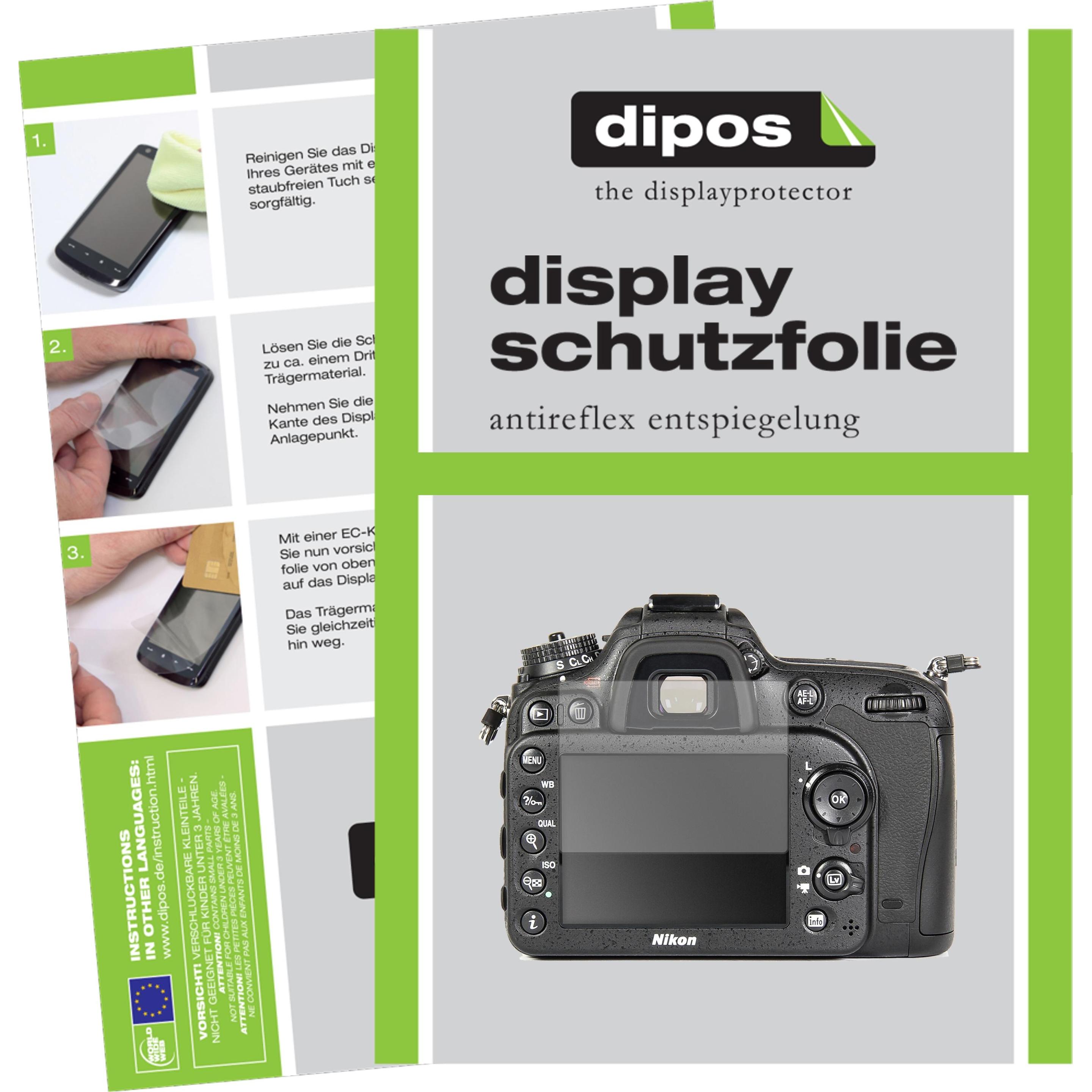 Thumbnail - Dipos Displayschutzfolie Antireflex (Displayschutz, Nikon D7100), Kameraschutz, Transparent
