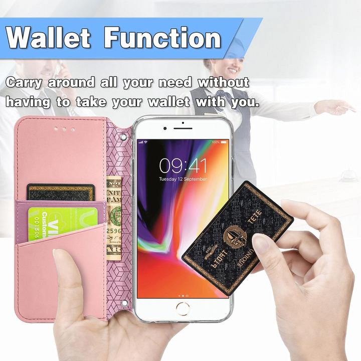 Produktbild König Design Hülle Handy Schutz für Apple iPhone 7 Case Cover Tasche Etuis Bumper Rosa Neu (Apple iPhone 7)