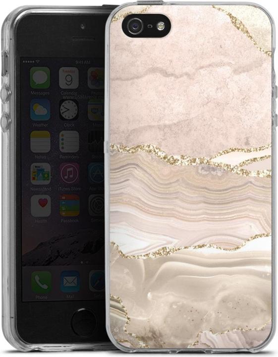 Produktbild DeinDesign Silikon Hülle für Apple iPhone 5s Handyhülle Case Smartphone Schutzhülle Glitzer Look Marmor Utart (Apple iPhone 5s)