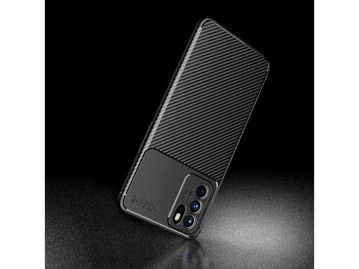Actual product image Screenguard Oppo Reno6 Pro 5G (MediaTek) Cover Carbon Design TPU Case (Oppo Reno 6 Pro 5G (MediaTek))