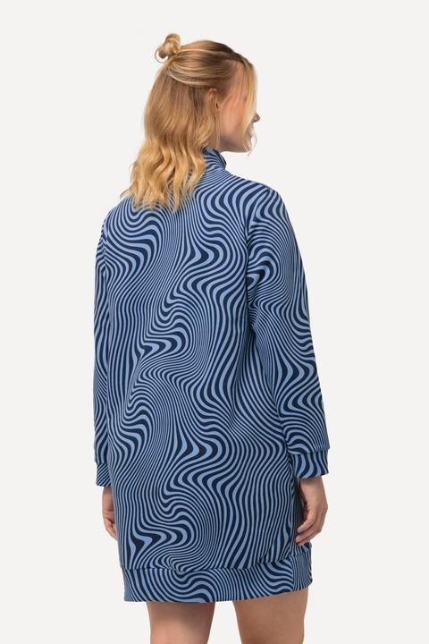 Actual product image Ulla Popken Wavy Printed Turtleneck Dress (46, 48)