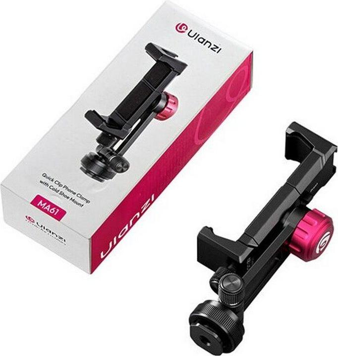 Produktbild Ulanzi MA61 Quick Clip Phone Clamp with Cold Shoe Mount (Metall)