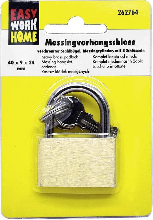 Produktbild Easy Work Messingvorhangschloss