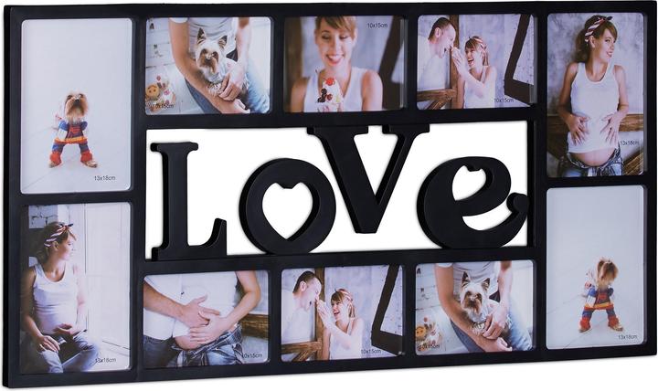 Produktbild Relaxdays Bilderrahmen LOVE (10 x 15 cm, 18 x 13 cm)