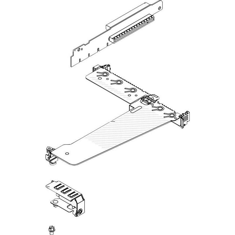 Lenovo ThinkSystem V3 1U x16/x16 PCIe G4 Riser1, Server Zubehör