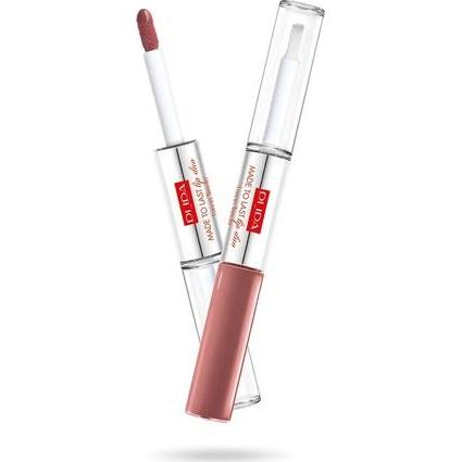 Thumbnail - Pupa Milano, Lippenstift + Lipgloss, Made To Last (011 Natural Brown)