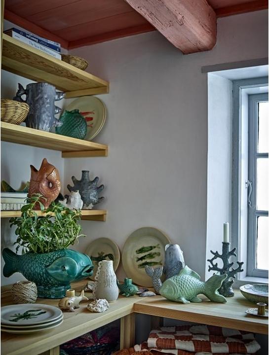 Actual product image Bloomingville - Tace Vase - Blue - Stoneware