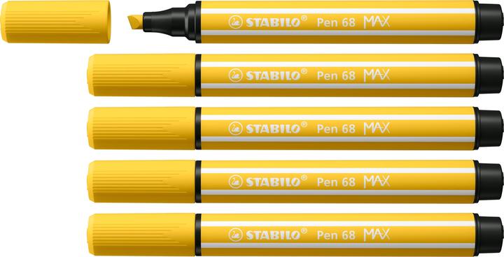 Produktbild STABILO Pen 68 MAX (Gelb, 5 x)