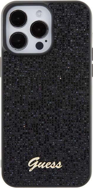 Produktbild Guess GUHCP15XPMSDGSK iPhone 15 Pro Max 6.7" czarny/black hardcase Disco Metal Script (Apple iPhone 15 Pro Max)