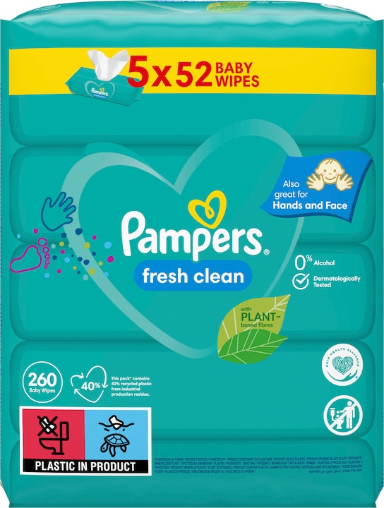 Actual product image Pampers fresh clean (260 Piece)