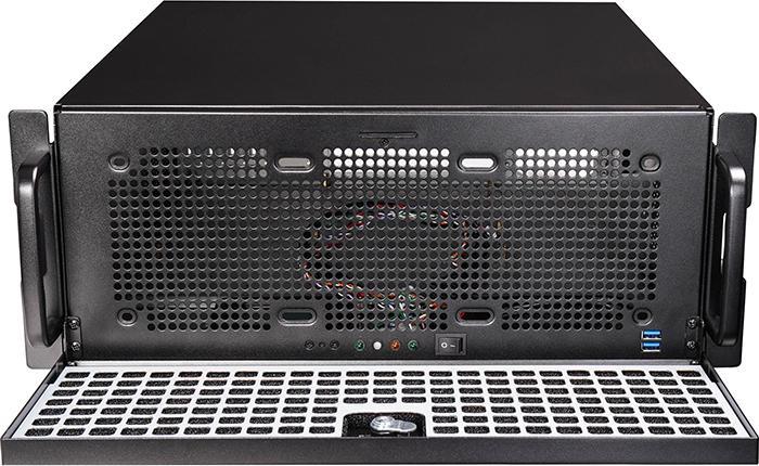 Actual product image Chieftec 19" 4U E-ATX IPC Case Black No PSU