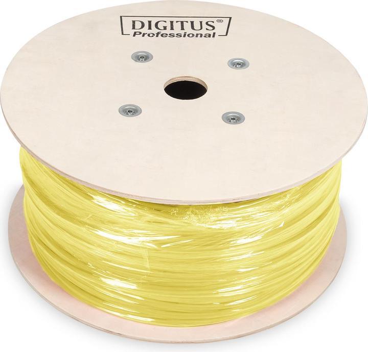 Produktbild Digitus CAT 7A S-FTP Installationskabel, 1000 MHz Dca, AWG 23/1, 500 m Trommel, Simplex, Limette (S/FTP, CAT7a, 500 m)