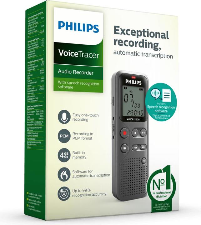Produktbild Philips Digitales Diktiergerät (4 GB)