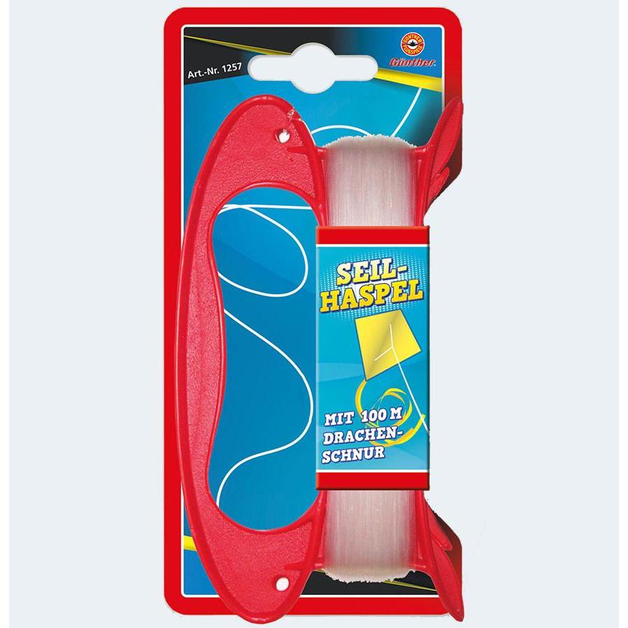 Günther Flugspiele Günther Paul Seilhaspel mit 100m Schnur Reissfestigkeit 6kg (1257)