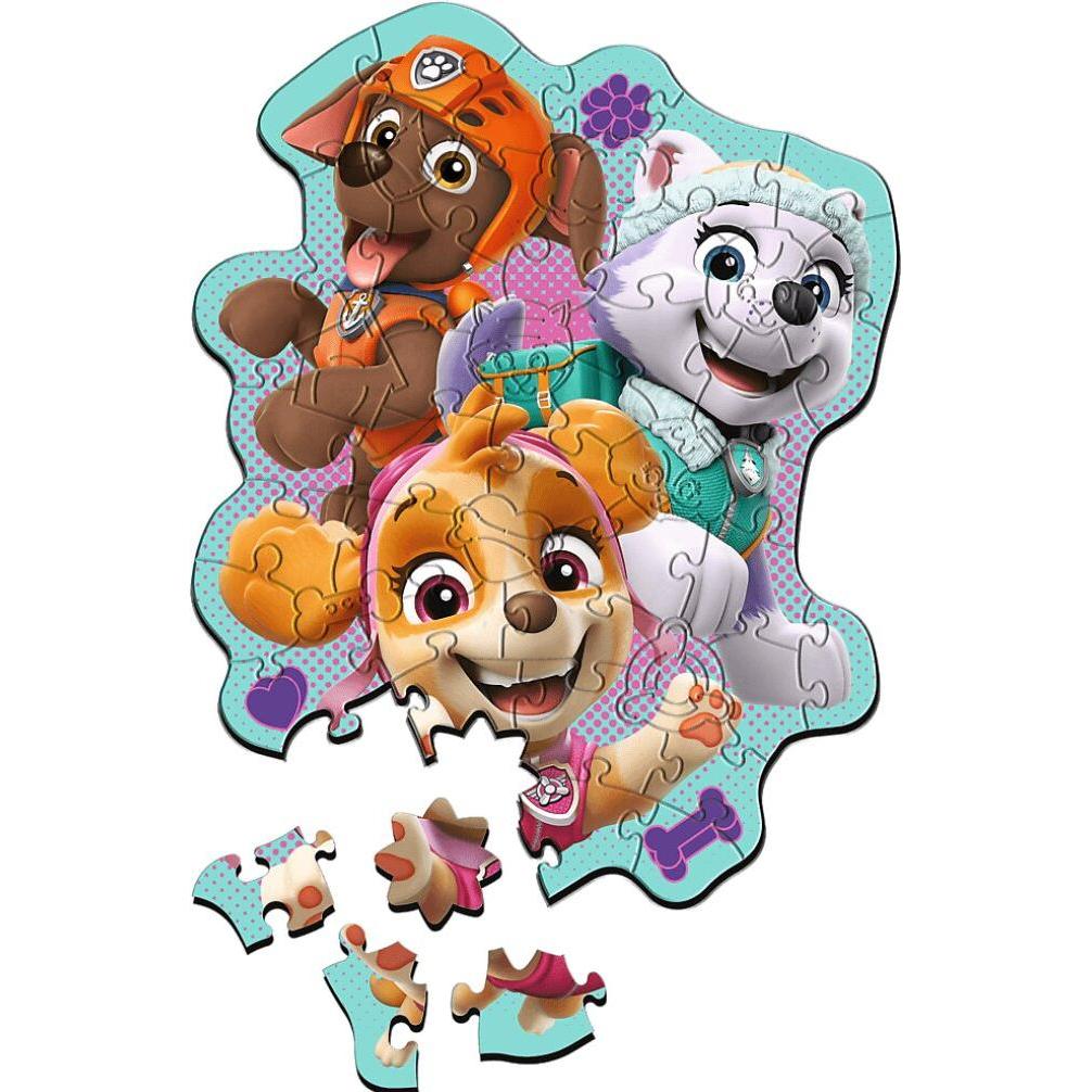 Thumbnail - Trefl Holz Puzzle Junior 50 - Paw Patrol (50 Teile)