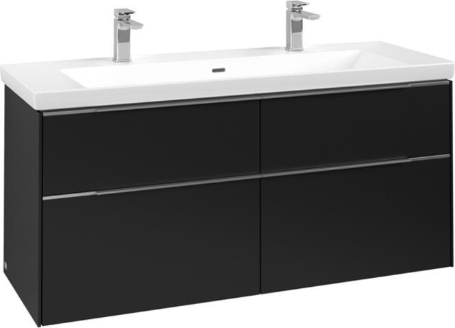 Aluminium glänzend, Volcano Black