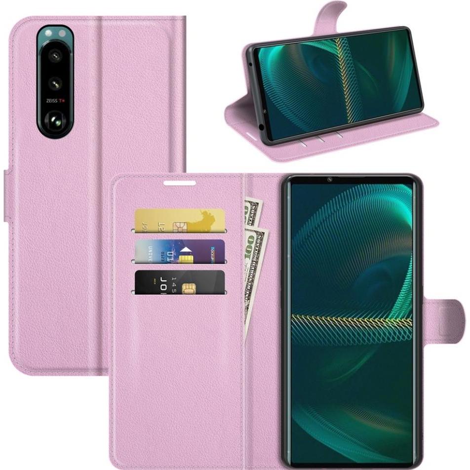Screenguard Sony Xperia 5 III Leather Guard Lederhülle (Sony Xperia 5 III), Smartphone Hülle, Rosa