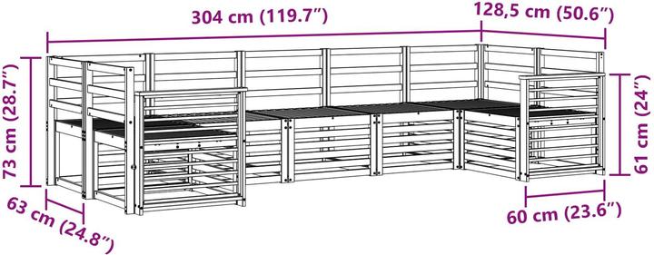 Produktbild vidaXL Outdoor-Sofa