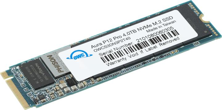 Produktbild OWC 4.0TB Aura P12 M.2 NVMe SSD High-performance for enclosures and - Solid State Di (4000 GB, M.2 2280)