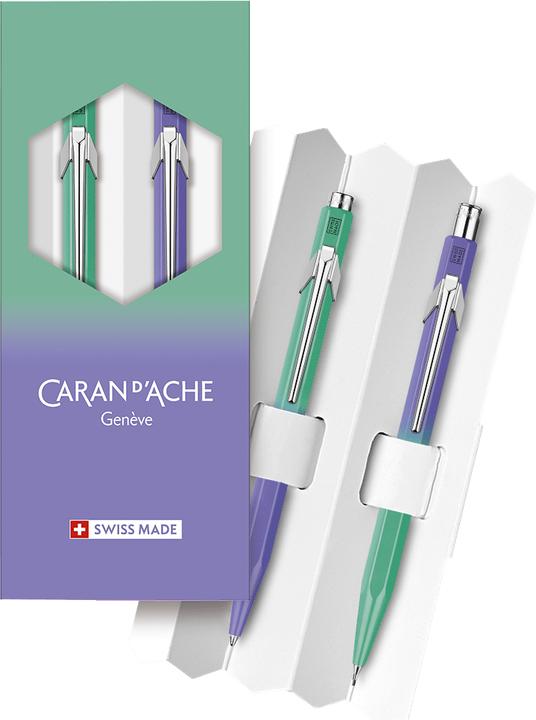 Produktbild Caran d'Ache 849 Set Borealis Sonderedition (Violett, Grün, 2 x)
