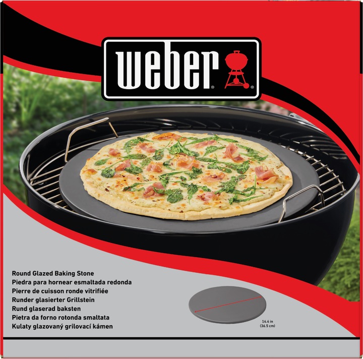Actual product image Weber Glazed pizza stone round Ø 36 cm