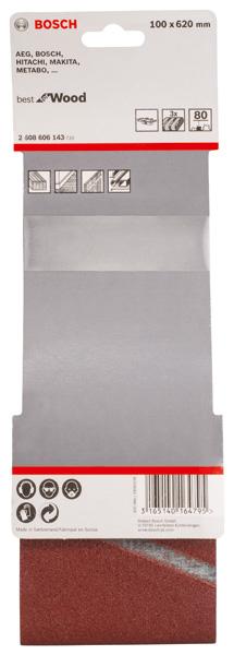 Produktbild Bosch Professional Zubehör PRO X440 Schleifband, 100 x 620 mm, G80 (80)