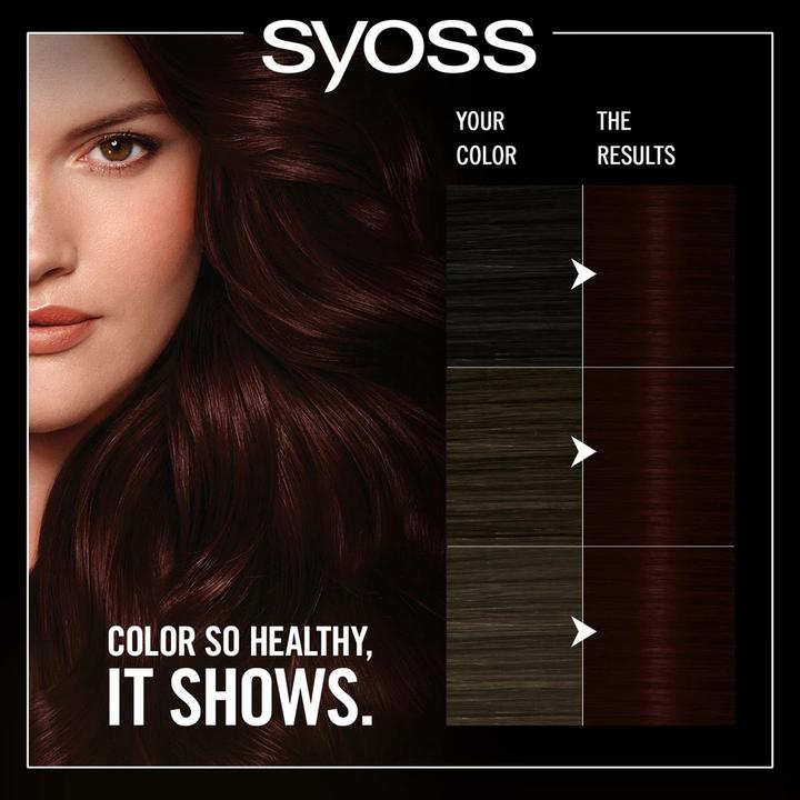 Actual product image Syoss Oleo Intense Permanent Oil Colour - Barva na vlasy 50 ml 3-22 Midnight Bordeaux - (3-22 Midnight Bordeaux)