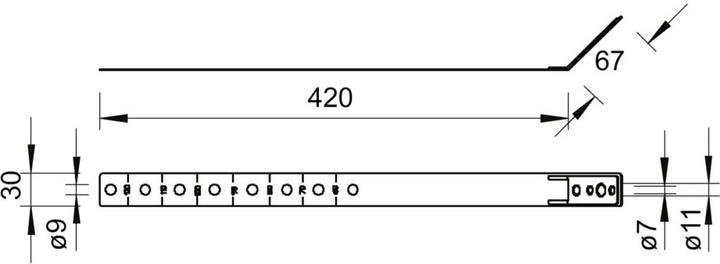 Produktbild OBO Bettermann OBO 301/V Regenrohrschelle universell verstellbar