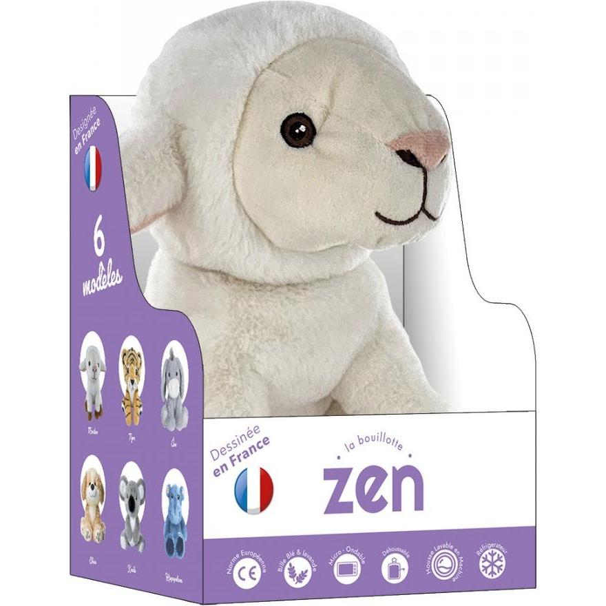 Thumbnail - Zen Kat, Bettflasche, Abnehmbarer Plüsch-Wärmflaschenhalter 25cm (2 l)