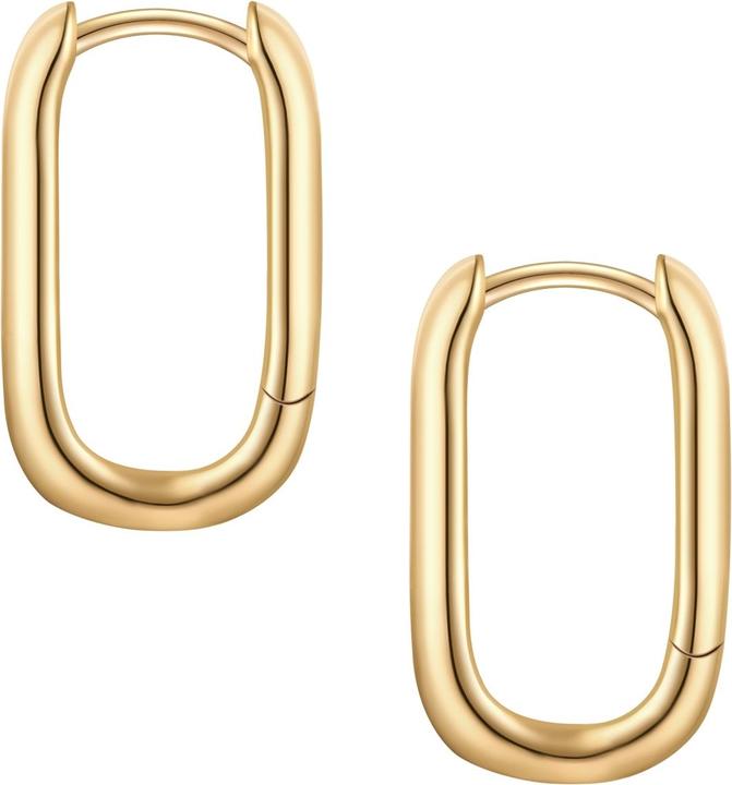 Actual product image Glanzstücke München Creolen Sterling Silber gelbgold - 38290 (Sterling silver 100%)