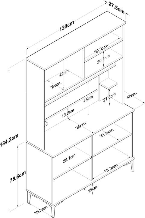 Actual product image Skye Decor Mira (120 x 40 x 187.5 cm)
