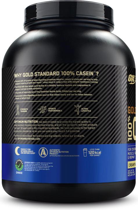 Immagine prodotto Optimum Nutrition Gold Standard 100% Caseina (Vaniglia, 1 pz., 1820 g)