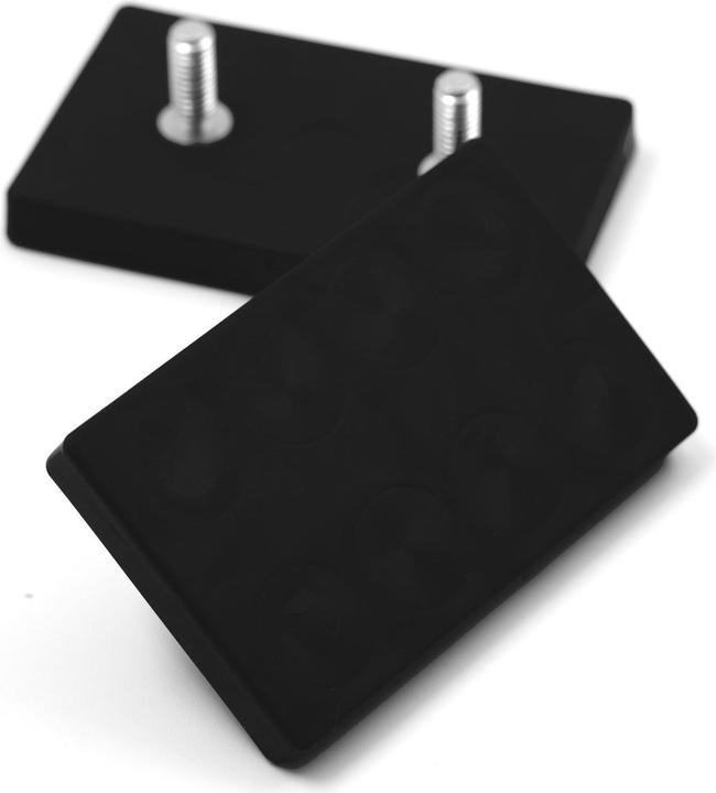 Actual product image Supermagnete Magnet system rectangular rubber-coated with internal thread (1x)