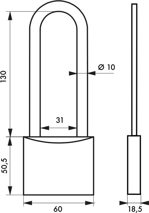 Immagine prodotto Thirard Lucchetto tipo 1 60 con grillo h ac 2cl