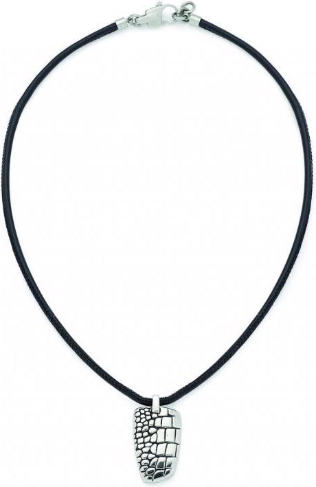 Actual product image Leonardo Necklace Cocodrillo Men (Leather)