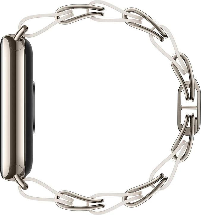 Immagine prodotto Xiaomi Smart Band 8 Cinturino A Catena Bianco (Acciaio inossidabile, Pelle di vitello)
