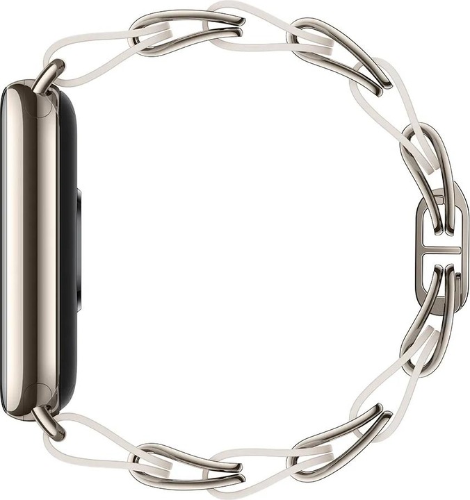 Actual product image Xiaomi Smart Band 8 Chain Strap White (Stainless steel, Calfskin)