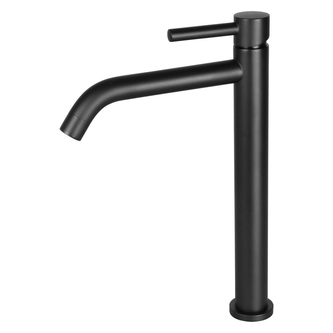 Differnz, Badkamermeubels, Differnez Waschlbeain Tap Hoog Bent Mischendkalt Und Warm Matt Black (30.414, 75) Mischen