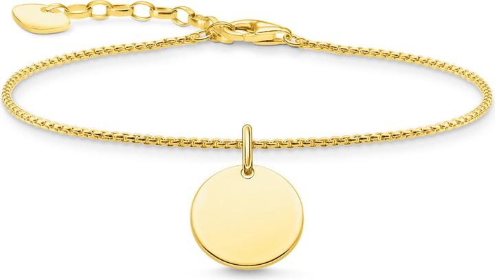 Produktbild Thomas Sabo Armband Mit Coin Gold (19 cm, 750 Gelbgold Vergoldung, 925 Sterlingsilber)