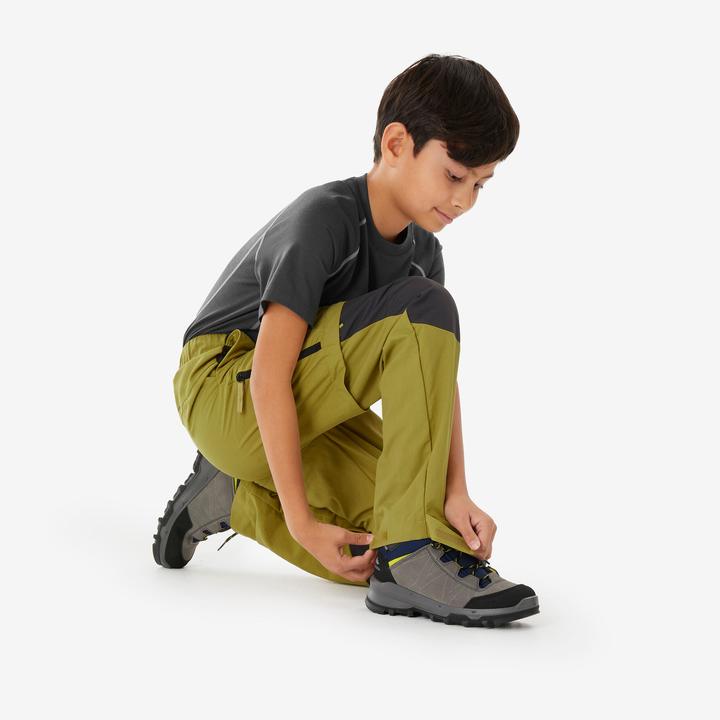 Actual product image Quechua Zip-Off-Hose Kinder Gr. 123–172 Wandern - MH500 khaki (140)