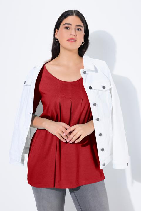 Actual product image Ulla Popken Essential Front Pleat Tee (42, 44)