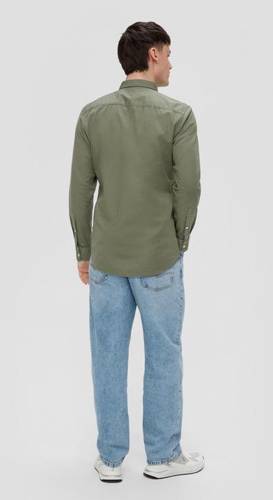 Produktbild s.Oliver Langarmhemd aus Twill (XXL)