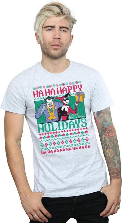 Produktbild Joker And Harley Quinn Ha Ha Happy Holidays TShirt (XXL)