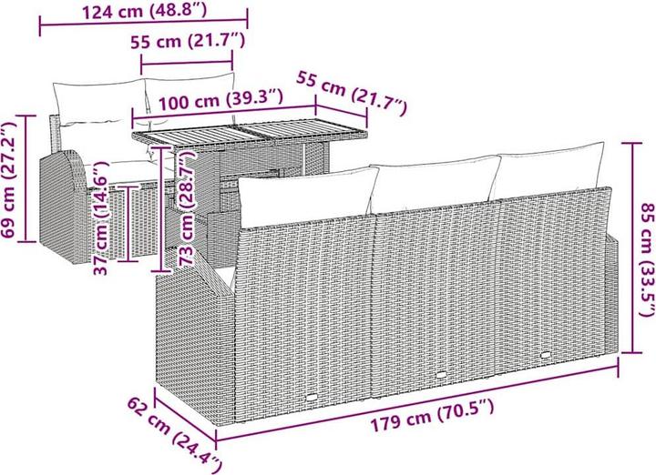 Produktbild vidaXL Margot
