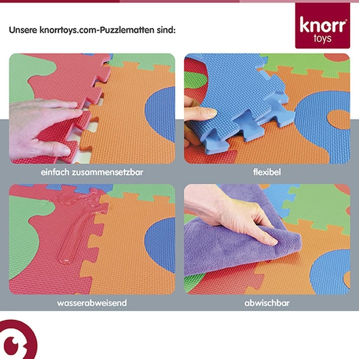 Actual product image Knorrtoys Puzzle mat alphabet numbers (180 x 180 cm)