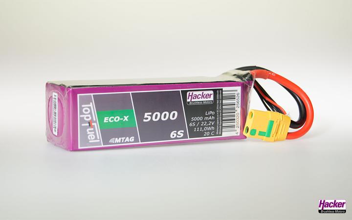 Produktbild Hacker LiPo Pack TF ECO-X 5000mAh 6S MTAG (22.20 V, 5000 mAh)