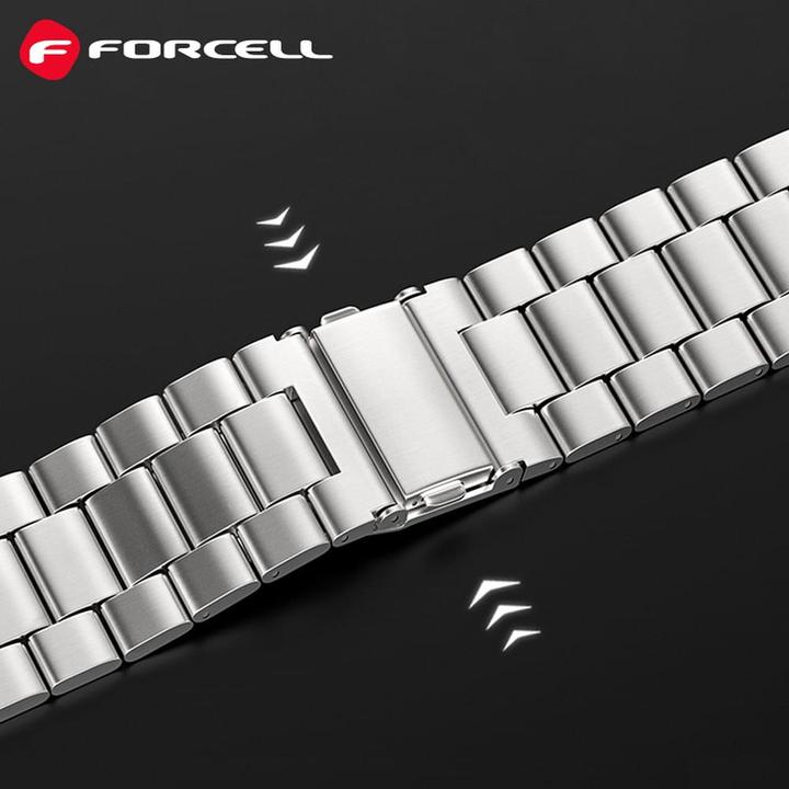 Actual product image Forcell Strap F-DESIGN FA10 stainless steel strap for APPLE Watch 38 / 40 / 41 mm silver (Stainless steel)