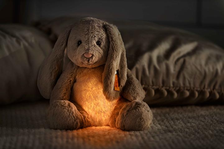 Actual product image Steiff Light at Night Hoppie Hase (28 cm)
